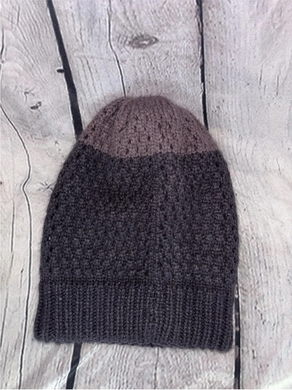 The North Face Beanie Hat Purple Cuff Knit One Size Warm Ski Cap Classic Winter